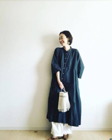 40代50代が着映える！ ゆったりワンピースの大人コーデ術