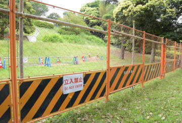 排水管損傷、児童けが　鹿嶋の公園で陥没発生　茨城