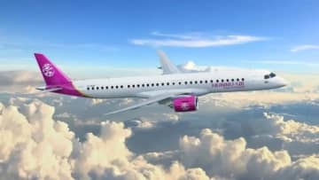 最新型”E195-E2”も！「フンヌ・エア」、6月に関空・セントレア・新潟に飛来予定