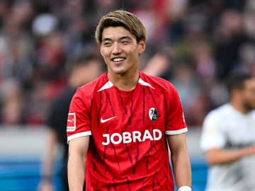 堂安律がブンデス最終節で鮮烈ボレー弾！ 欧州５大リーグで日本人７人目のシーズン二桁得点達成！ CL出場権が懸かるフランクフルト戦で先制ゴールを奪う