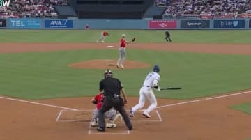 手を出すなよ！ 大谷翔平、“高速ゴロ”が爆速通過「危険すぎ」「怪我するぞ」168キロ“強烈ピッチャー返し”に「取れるわけない」