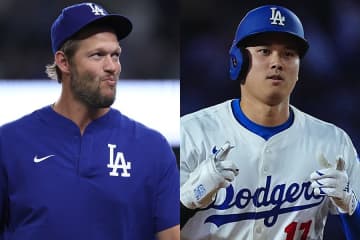 16号直後…カーショーが大谷に贈った高速ポーズが「熱い」　復帰前日に“共演”「かっこよすぎよ」