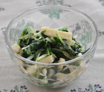 あと一品に役立つ♪「水菜×油揚げ」のかんたん副菜