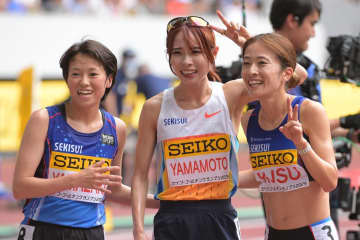 【陸上】「悔しくて会場に入れなかった」無念の棄権から１年　３位・山本有真が初の国立で快走