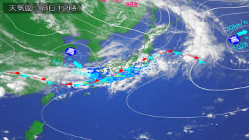 九州南部・奄美・沖縄地方、大気不安定。大雨警戒！