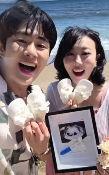 人気YouTuber「エンジョイカップル」イム・ララ、結婚から2年…双子の妊娠を発表