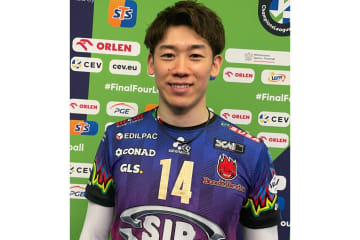 欧州CL制覇を狙う石川祐希。圧巻のパフォーマンスをみせた準決勝直後を直撃！「いつ何時も力を発揮できる準備をしている」