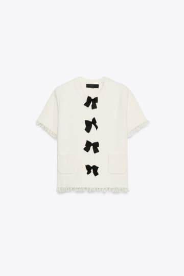 【ZARA】“ちょっとだけ可愛い”が正解♡大人な「リボントップス」