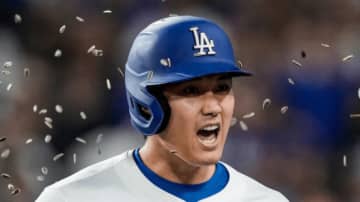 佐々木朗希も“あ然”！大谷翔平の2打席連続HRをドジャース公式が称える