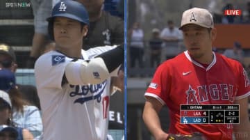 大谷翔平、“イチローばり”巧打で絶好調の菊池雄星を攻略…剛球を“受け流す”技ありヒット→塁上では「ニヤリ」と笑う光景も