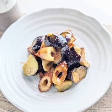 今が食べどき！【旬のなすでコスパ爆上げ！】ちくわと炒めて感動の甘じょっぱいレシピです♪