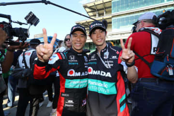 「やりましたよ！」佐藤琢磨、インディ500予選2番手で自己ベスト更新。最前列から3度目の優勝狙う
