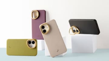 カメラホールがスマホスタンドに！大人女性にぴったり、多機能iPhoneケース