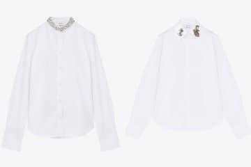 マックイーン“クリスタル刺繍”やセーラー タトゥーの白シャツ、レースを配したアシンメトリードレスも