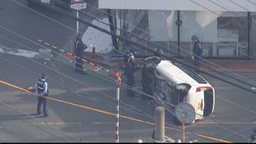 「左折しようとして横転」車が小学生の列に突っ込む　女性（74）と9歳男児含む小学生4人を搬送　福岡・筑紫野市