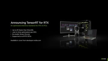 NVIDIA、RTX GPUでのAI推論より簡単に高速化できる「TensorRT for RTX」
