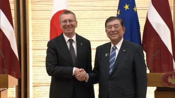 ロシアの隣国ラトビアと首脳会談　露朝軍事協力への懸念を共有　「戦略的パートナーシップ」に格上げ　石破首相