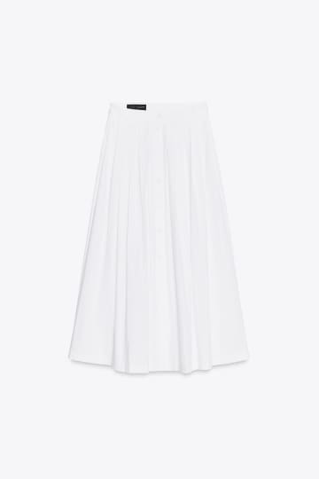 黒よりこっちがいいかも！【ZARA】大人の爽やかおしゃれ♡「白スカート」