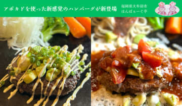 大牟田市のハンバーグ専門店「はんばぁーぐ亭」がアボカドを使用した新感覚の2種を発表！　「和風アボカドはんばぁーぐ」「アボカド＆トマトはんばぁーぐ」