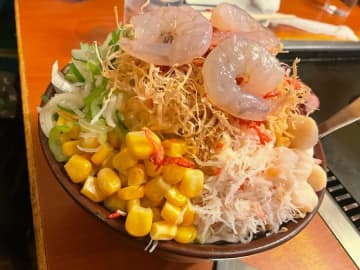 【月島】もんじゃもデザートも美味しい！海鮮もんじゃ片岡