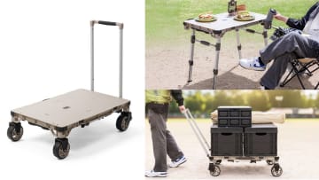 サンワサプライ、カートがテーブルに変形する2WAY折りたたみ式台車を発売。耐荷重は100kg