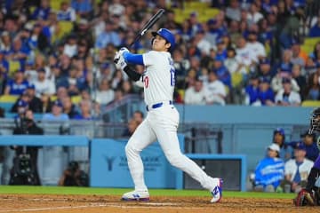 大谷17号でメジャー単独トップ再浮上！　5月だけで10本目、年間57本塁打ペースの量産態勢　シュワーバー突き放す