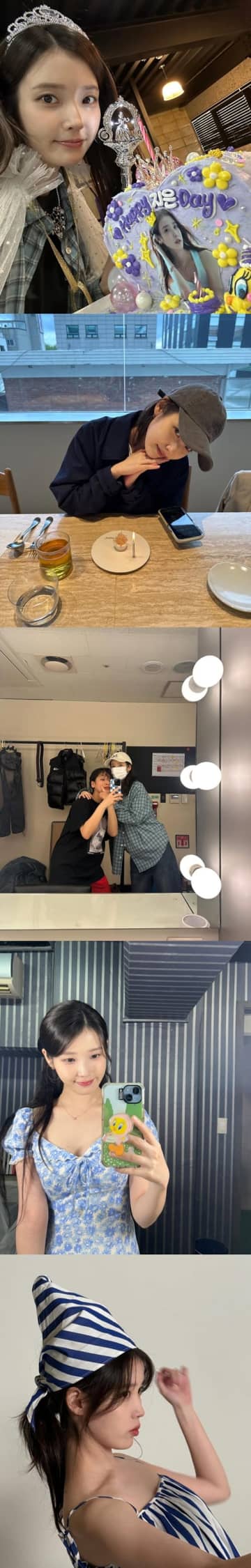 IU、誕生日を祝ったのはBTS・Vだけじゃない！“愛されバースデー”写真を公開【PHOTO】