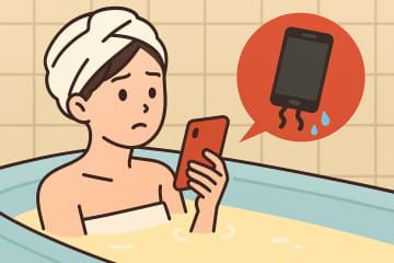 『防水スマホだから大丈夫』は嘘？お風呂に持ち込んではいけない理由４つ