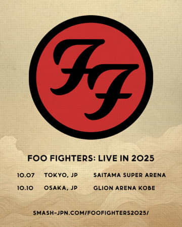 世界最強のロックバンド、フー・ファイターズ10月に来日決定！