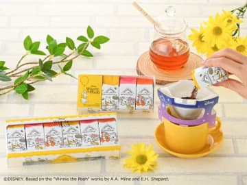 くまのプーさんをデザインした、真空パックのワンドリップコーヒーが新登場♡