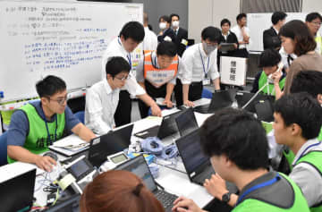 大雨想定し図上訓練　災害時の応急対策確認　茨城県