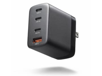 4ポートを備え最大出力65WのUSB PD充電器「ACA-PD107BK」、サンワサプライが発売