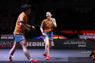 【混合ダブルス1回戦】松島輝空/張本美和 vs クティオ/ジョム｜世界卓球2025