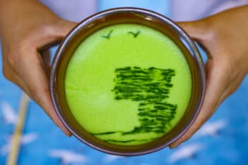 国境越えた茶文化交流、中国の抹茶が日本の茶室へ