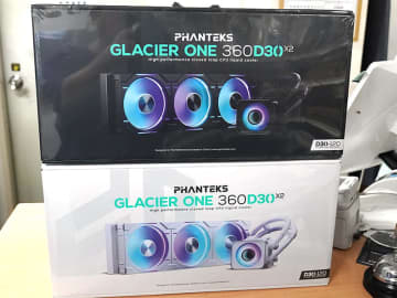 Phanteksの水冷クーラー「GLACIER ONE 360D30 X2」が入荷、30mm厚ARGBファン搭載
