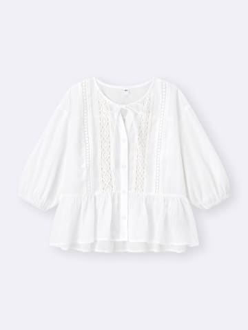 【GUの白ブラウス】が高見え！ オシャレさんはこう着る♡「大人コーデ」