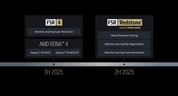 AMD、超解像技術FSR 4をさらに強化する「FSR Redstone」