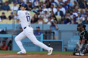 【MLB】大谷翔平、僅差のリードで左中間破る“160キロ”二塁打　ドジャース連敗ストップ目前も……