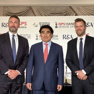 ISPS半田会長がまたもド派手花火！ 日本企業・団体として初、全英シニアOP冠スポンサー就任の意義