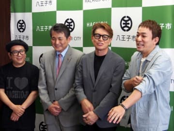 「八王子魂2025」ヒロミ、ファンキー加藤、LITTLEが八王子市長を表敬訪問