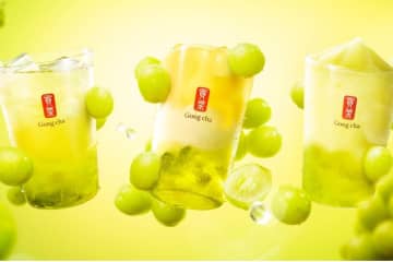 ゴンチャ「シャインマスカット」初夏ドリンク、“ぷるぷる”ゼリー×ヨーグルト風味のデザートティー