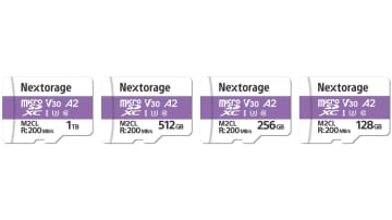 Nextorage、最大200MB/秒読み出しのmicroSDXCカード「NX-M2CLシリーズ」　ビデオスピードクラスはV30に対応