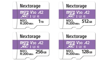 Nextorage、microSDXCメモリーカード「NX-M2CLシリーズ」発売。ドローンやアクションカムに最適
