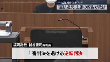 “生活保護の基準額引き下げは憲法違反”受給者が取り消しを求めた裁判　原告の逆転敗訴　福岡高裁