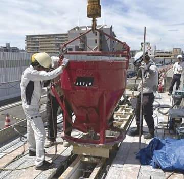大成建設／カーボンリサイクル・コンクリートで場所打ち施工、道路構造物で国内初適用