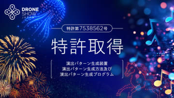 ドローンショー・ジャパン、ドローン・花火・音楽を統合制御する演出技術で特許取得