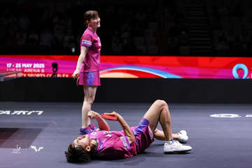 世界1位ペア撃破に「番狂わせ」と中国メディアも衝撃　吉村真晴、大藤沙月ペアの快進撃に「過小評価してはならない」【世界卓球2025】