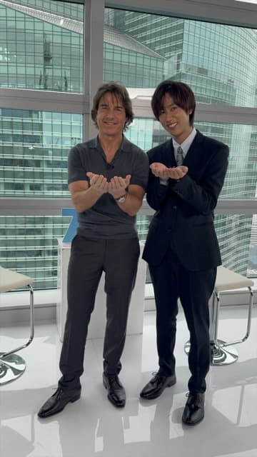 Snow Man・阿部亮平、トム・クルーズに全編英語でインタビュー　あすの『ZIP！』