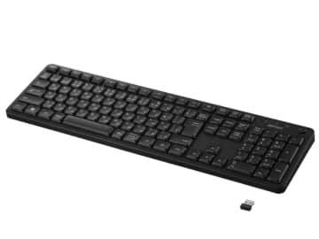静音設計の無線フルキーボード「BSKBW340BK」、バッファローが発売