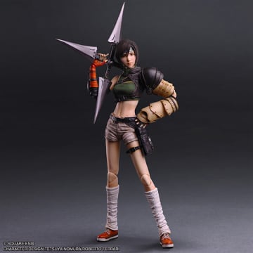 セクシーなお腹！『FF7リバース』より「ユフィ・キサラギ」アクションフィギュアが発売間近―フェイスパーツ2種、巨大な手裏剣などが付属